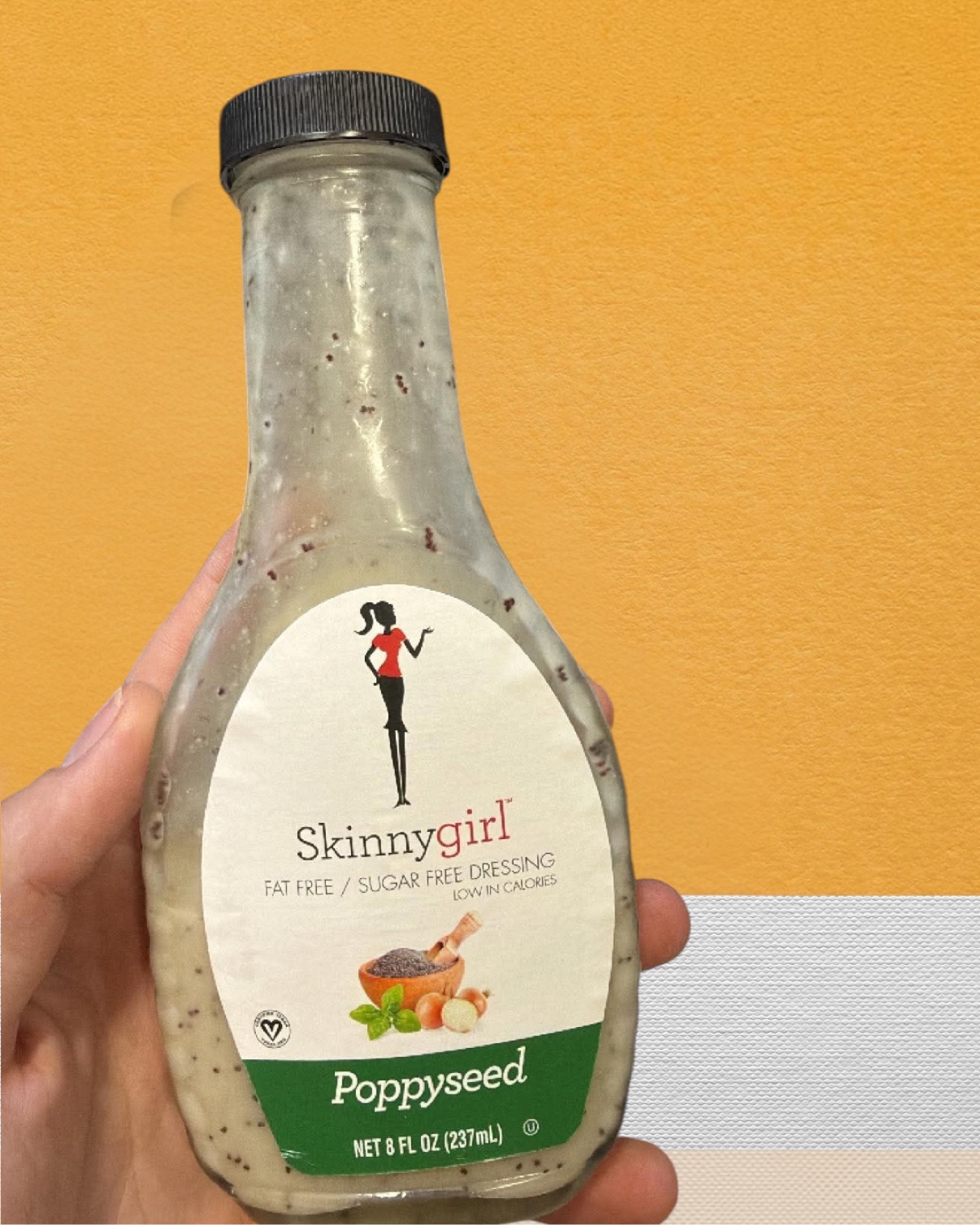 Bottle of Skinnygirl Poppyseed dressing